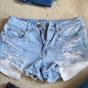 American eagle festival denim shorts